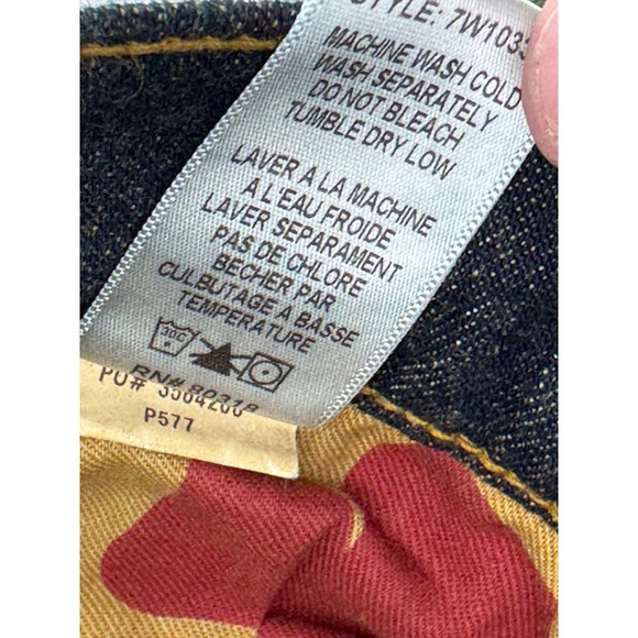 Lucky‎ Brand Jeans Womens 10 American Standard Dungarees Denim Jeans Dark Wash - Picture 13 of 15